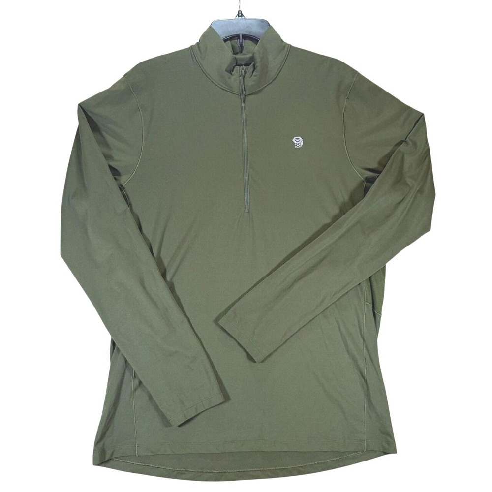 Mountain Hardwear Ghee 1/4 Zip XL Lightweight Green Mesh Back‎ Hiking OM7736